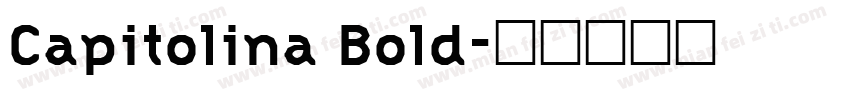 Capitolina Bold字体转换